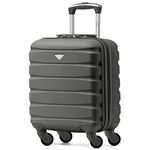 Flight Knight Lightweight 4 Wheel ABS Hard Case Suitcases Cabin Carry On Hand Luggage Approved for Over 100 Airlines Including British Airways, Ryanair & easyJet Approved Free Carry On 45x36x20cm
