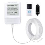 18V 500MA Nest Video Doorbell Power Supply, Transformer for Ring, Nest Hello, Google, SimpliSafe, Ezviz, Eufy, Arlo Video Doorbell AC Power Adapter Cable