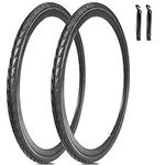 2 Pack 700x35C Bike Tire Foldable Repalcement Tires for Road Bicycle (700 X 35C)