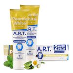 Pearlie White Active Remineralization Fluoride Free Toothpaste | 3.8oz/110gm | Remineralizing Toothpaste for Tooth Enamel Repair | Helps Remove Stains | Contains Hydroxyapatite and Xylitol | Pack of 2