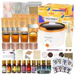 Ksedcon DIY Complete Candle Making Kit for Adult Beginners, All-in-One Candle Maker Set Soy Wax, Wax Melter Pot, Jar & Tins