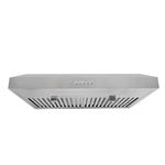 Vesta Chicago 30" Stainless Steel Under Cabinet Range Hood - 750CFM, 3-Speed Exhaust Fan, New Extra LED Light, and Dishwasher-Safe Baffle Filters