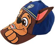 Nickelodeon Baseball Cap, Paw Patrol Marshall Adjustable Toddler 2-4 Or Boy Hats for Kids Ages 4-7, Blue-Chase, 2-4 Years