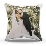 Personalised Custom Cushion Cover Photo Pillow Cushions Your Picture Cover Case Covers Printed Gifts Ideas Personalised Gifts Your Name Cushion Covers (Complete Cushion) White