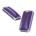 2 Pack Hand Warmers Rechargeable, Portable Electric Hand Warmers Reusable, USB 2 in 1 Handwarmers, Outdoor/Indoor/Warm Gifts for Men Women Kids(Purple)