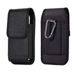 Nylon Mobile Phone Holster Belt Case Holder Pouch for iPhone 15 Pro Max 14 15 Plus 13 Pro Max, Samsung Galaxy A15 A54 A53 A34 S24 Ultra S23Ultra S23 FE S22 Plus S21 FE, Moto G13 G53 G54, Honor 90 Lite