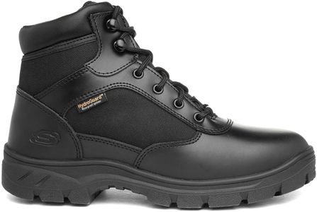 Skechers Men’s Wascana Benen Boots – Black Leather/Textile, Size 9.5 UK
