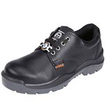 ACME Men's Storm Leather Safety Shoes Black (Size - 8, ACME007_42)