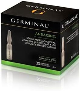 Germinal Acción Profunda - Sérum facial Antiaging para pieles secas, con Aceite de Rosa Mosqueta, Vitamina E y extractos de Kigelia - 30 ampollas de 1,5ml