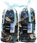 Qingbei Rina Blue Potpourri Bags,Ocean Breeze Scented Potpourri, Dried Flower,Decorative Fragrance Sachet Petal Bowl Vase Filler,Home Seashell Beach Decor,2 Bags 8.4 Oz