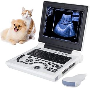 Ultrasound Scanner Veterinary Pregnancy with 3.5 MHz Convex Probe, B, BB, BM, 4B, PW Display Modus, Dual Probe Interface 12-Zoll HD Display, Batterie 3200mA, for Animal Horse Goat Dog Cat Sheep Pig