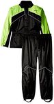 Joe Rocket RS-2 Men's Motorcycle Rain Suit (Black/Hi-Viz, XX-Large)