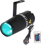 LED pinspot Stage Light,SENLAN 9W RGB 3-in-1 pinspot Light Beam Stage Lights by IR Remote Controller