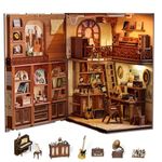 Cutefun The Secret Rhythm，DIY Book Nook Kits for Adults - Wooden Dollhouse- 3D Puzzle with LED Lights - Miniature House Kit for Collectors and Decorations