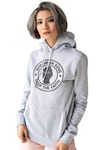 Northern Soul Keep The Faith Hoodie - Womens Girls Retro Mods Printed Hooded Top (M) Grey