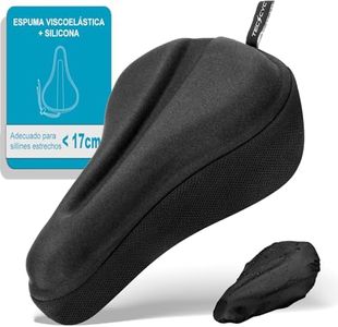 TECHCYC Sillín Cubre Bicicleta Gel,con Funda para Lluvia, Funda De Sillín De Bicicleta Multiacolchada, Funda De Asiento Tapizada para Bicicletas De Interior y Bicicletas De Montaña (YG35)