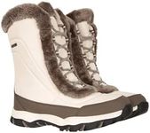 Mountain Warehouse Ohio Womens Snow Boots - Snow Proof Ladies Shoes Beige Womens Shoe Size 8 US