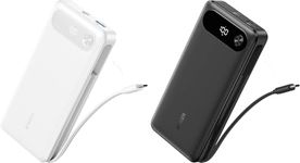 Anker Power Bank, 20,000mAh Portable Charger with Built-in USB-C Cable & for iPhone 16/15/14/13 Series, Samsung, Switch, and More (Bundle)