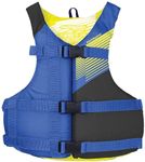 Stohlquist FIT Youth (50-90 Lbs) High Mobility PFD Life Jacket Vest - Coast Guard Approved for KIds, Lightweight Buoyancy Foam, Fully Adjustable for Children & Juniors | Blue & Black