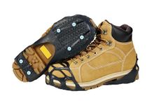 Due North All Purpose Ice Cleats - Pulse Grip Tread for Maximum Grip - 12 Replaceable Spikes, Fits Most Footwear (1 Pair)