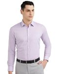 Van Heusen Men's Cotton Slim Fit Formal Shirt (Vhsfrslb145826_Pale Purple 42)