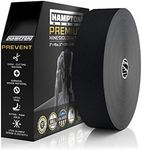 Hampton Adams (135 Feet) Bulk Kinesiology Tape Waterproof Roll Sports Therapy Support for Knee, Muscle, Wrist, Shoulder, Uncut Premium Therapeutic Elastic & Hypoallergenic Cotton - (Black)