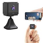 Mini Spy Camera,4K FHD WiFi Wireless Hidden Camera Smallest Security Cameras Two-way-audio, Nanny Cam, Night Vision Motion Detection Secret Surveillance Cameras for Indoor/Home