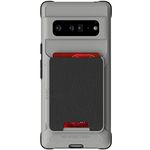 Ghostek EXEC Google Pixel 6 Pro Case with Card Holder and Works with Magnetic Car Mounts Leather Pocket Holds 4-Credit-Cards Protective Cover Designed for 2021 Pixel 6 Pro 5G (6.71 inch) (Cloudy Gray)