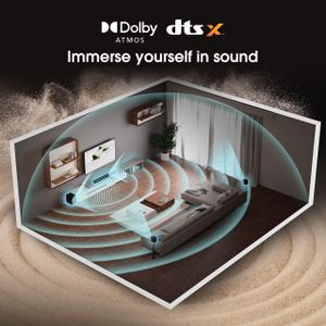 Hisense 5.1 Soundbar – AX5100G, Black Surround Sound System