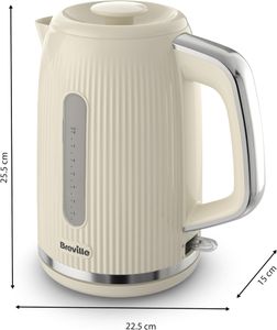 Breville Vanilla Cream Kettle 1.7L – Electric Jug, Cream Finish