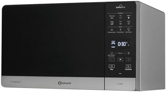 Bauknecht MWA 49 SL Mikrowellen-Backofen (freistehend)/ Dampfgarfunktion/ 3D-System–gleichmäßige Ergebnisse/AutoClean/ 6 Leistungsstufen/ 25 l Garraum/Glasdrehteller 28 cm Ø/DualCrisp & CrispFry