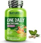 NATURELO One Daily Multivitamin for Women (50+) - with Natural Food-Based Vitamins, Minerals, Fruit & Veg Extracts - Iron-Free Menopause Supplement - 60 Vegan Capsules | 2 Month Supply