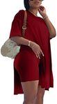 qfmqkpi Women Summer 2 Piece Set Sh