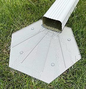 Gutterworks,Decorative Rain Gutter Plastic Splash Block with Heavy Duty Spikes (1)