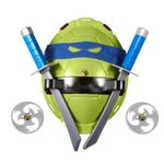 Joy2ee Superhero Ninja Cosplay Costume with Toy Weapons Eye Masks and Shell for Kids Children Halloween Party Blue and Green