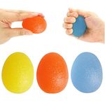 nuosen 3PCS Gel Hand Balls,Hand Therapy Squeeze Exercise Stress Balls Finger Wrist for Arthritis Hand,Finger,Grip Strengthening and Stress Relief