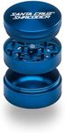 Santa Cruz Shredder Metal Herb Grinder Knurled Top for Stronger Grip 3-Piece Large 2.7" (Blue)