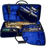 Protec PBTRIALT Alto Saxophone/Clarinet/Flute Tri-Pac Case - Black