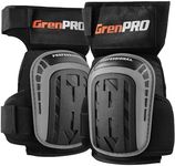 GRENPRO Professional Knee Pads for Work,Heavy Duty Thick Foam Knee Pads Tools, Knee Pad with Soft Gel Cushion for Construction, Work, Flooring, Gardening, Cleaning, Tiling (Gray)