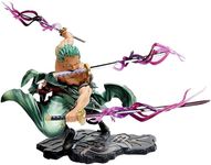 Tinion||ONE Piece- Roronoa Zoro- HIGH Detailed -Action Figure Miniature Toy Figure (Doll) Special Edition for Car Dashboard, Decoration, Cake, Office Desk & Study Table (Pack of 1) (Height- 18cm)