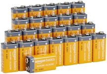 Amazon Basics 9V Everyday Alkaline Batteries (24-Pack)