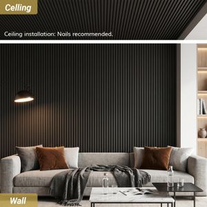 TONOR Large Acoustic Panels – Black Soundproof Foam Tiles