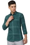 Van Heusen Men's Checkered Skinny Fit Shirt (VDSFESKFI75240_Green 40)