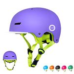 XJD Toddler Helmet Kids Bike Helmet Multi-Sport Cycling Helmet Adjustable Child Helmet Kids Bicycle Helmet Boys Girls Safety Skateboard Skating Scooter Youth Helmet Ages 8-13 Years Old, Purple M