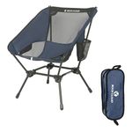 ROCK CLOUD Ultra Lightweight Chair Camping Compact Folding Chairs Portable with Carry Bag for Outdoors Garden Hiking Fishing Picnic BBQ Beach Navy