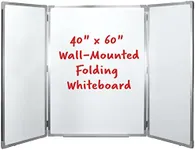 40” x 60” Wall-Mounted, Folding Whi