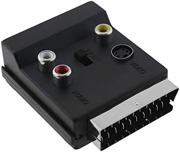 SG Store Adaptateur Péritel vers 3 RCA S-Vidéo in Out Péritel Mâle vers Péritel Femelle Adaptateur Audio S-Vidéo 3 RCA Convertisseur pour Lecteurs CD Récepteurs Satellite Téléphones sans Fil