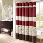 Serene Flora Fabric Shower Curtain 