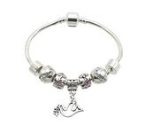 Jewellery Hut Silver Plated Confirmation Charm Bracelet for Girls with Gift Box (19)