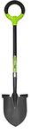 Radius Garden 25202 Pro-Lite Ergonomic Carbon Steel Shovel, Green